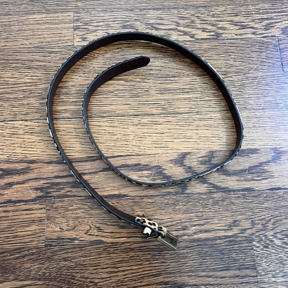 Lepord Print Leather belt - J Crew - Picture 2 of 5